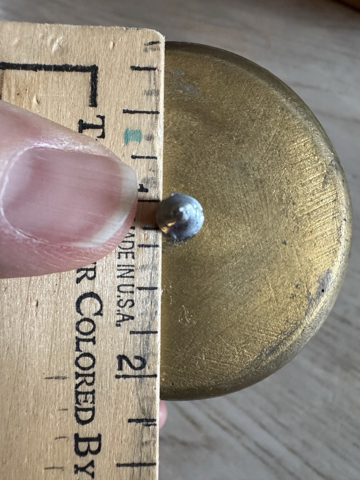 6 Solid Wood Antique Gold Curtain Rod Finials 3 1/2” Long With 2 1/8”Diameter.