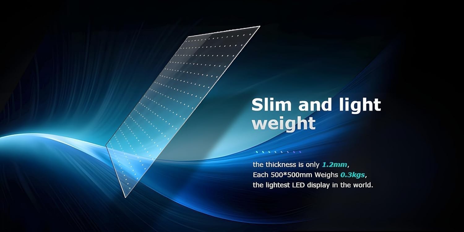 P6 Transparent Flexible LED Film Screen Self Adhesive Retail Window Display
