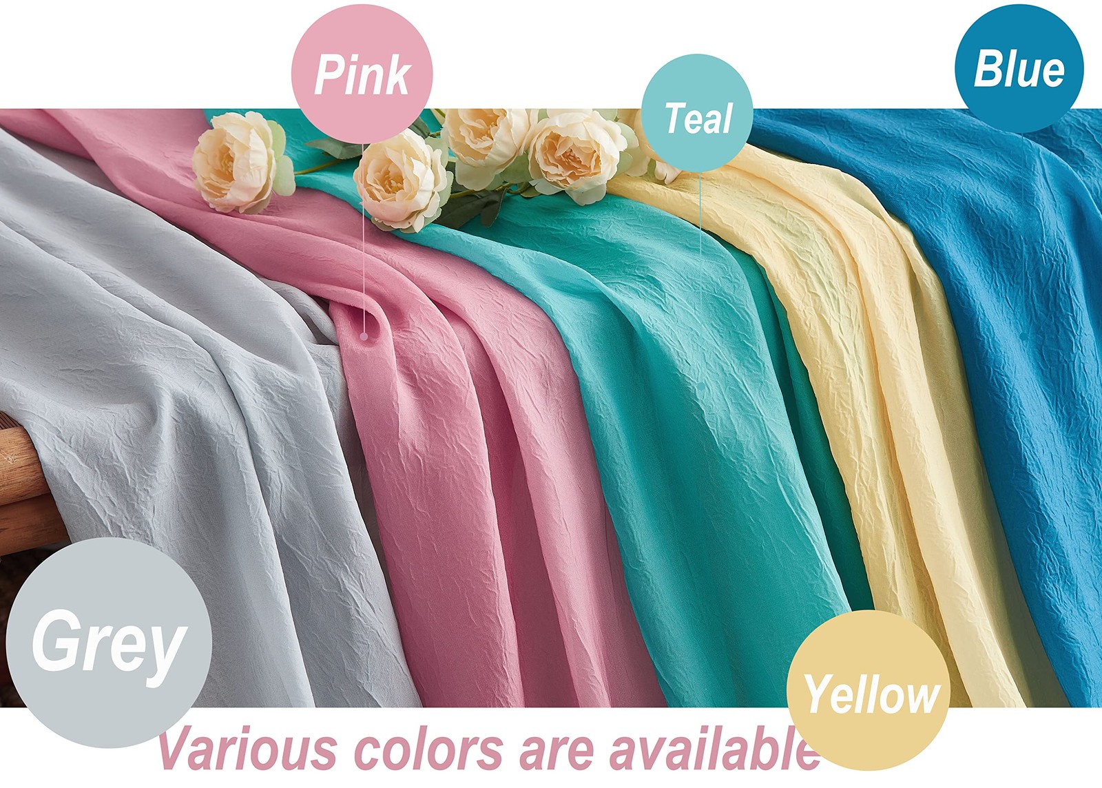 Purainbow Blue Ombre Sheer Curtains 84 Inch Length For Living Room Bedroom