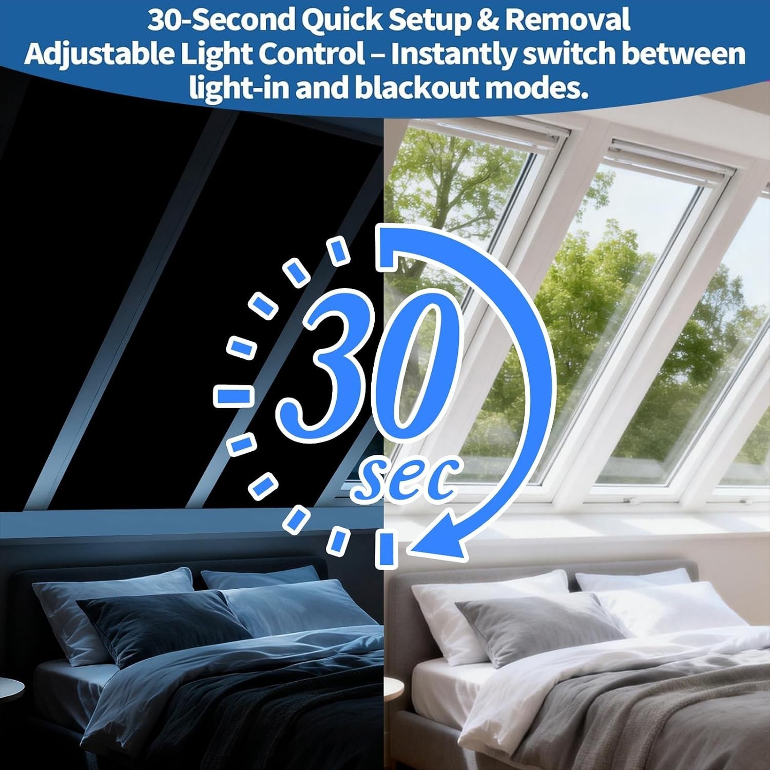 Cuttable Blackout Blinds – Easy Magnetic Installation