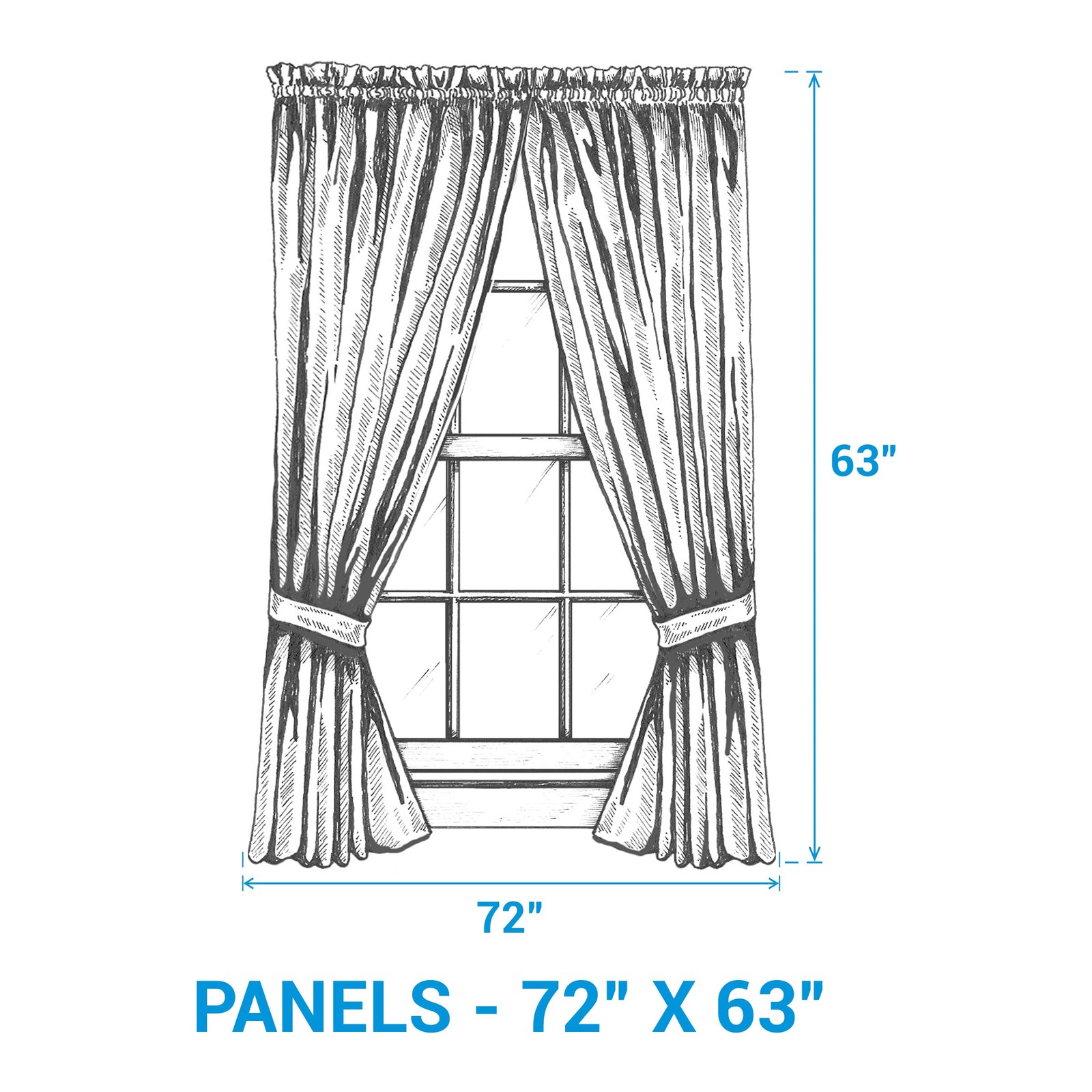 Park Designs Black 72″W x 63″L (Pack of 2), Buffalo Check 63″ & Cream