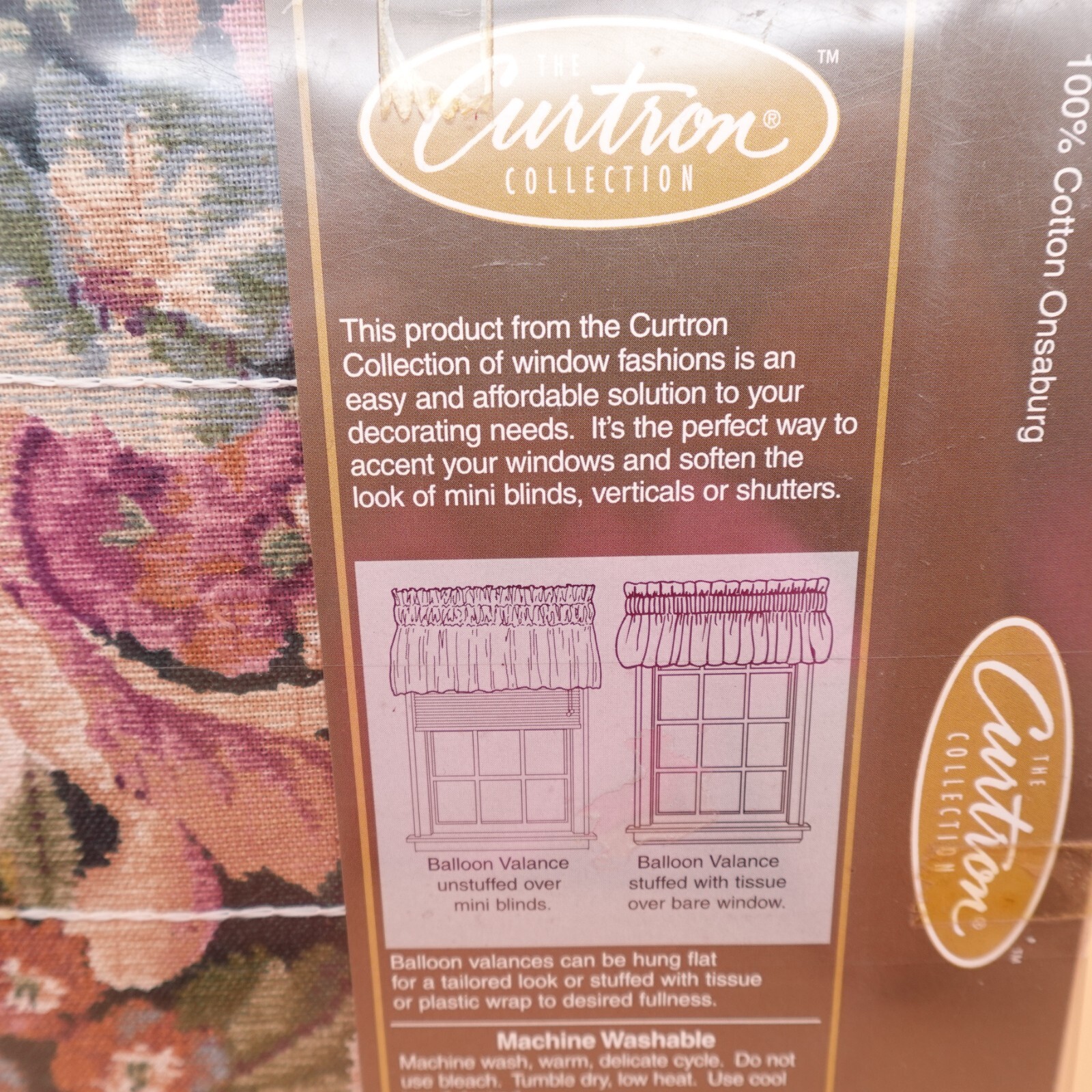 Tapestry Balloon Valance Hunter The Curtain Collection 84×17 inches 40 in Window