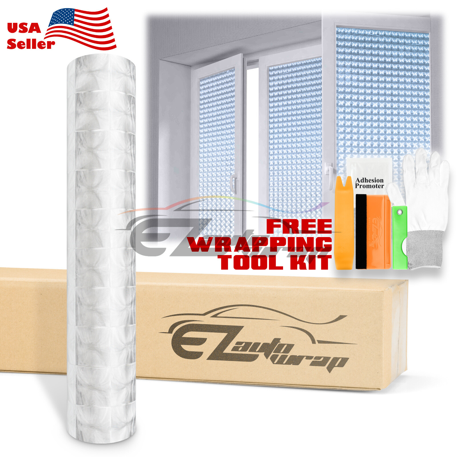 Clear Cat Eye Frosted Glass Office Home Bathroom Window Security Privacy Film