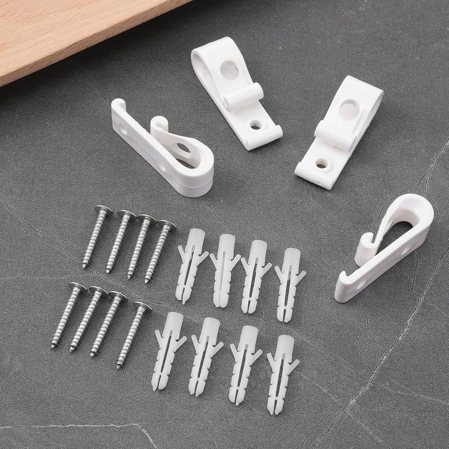 4 Sets Blind Cord Holder Roller Shade Safety Chain Retainer Curtain P Clip Cord