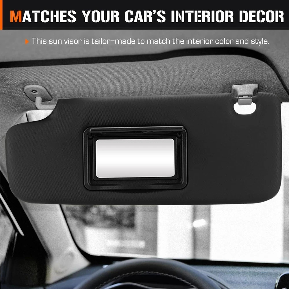 3 Hole Left Driver & Right Passenger Side Sun Visor-Left+Right-Left+Right