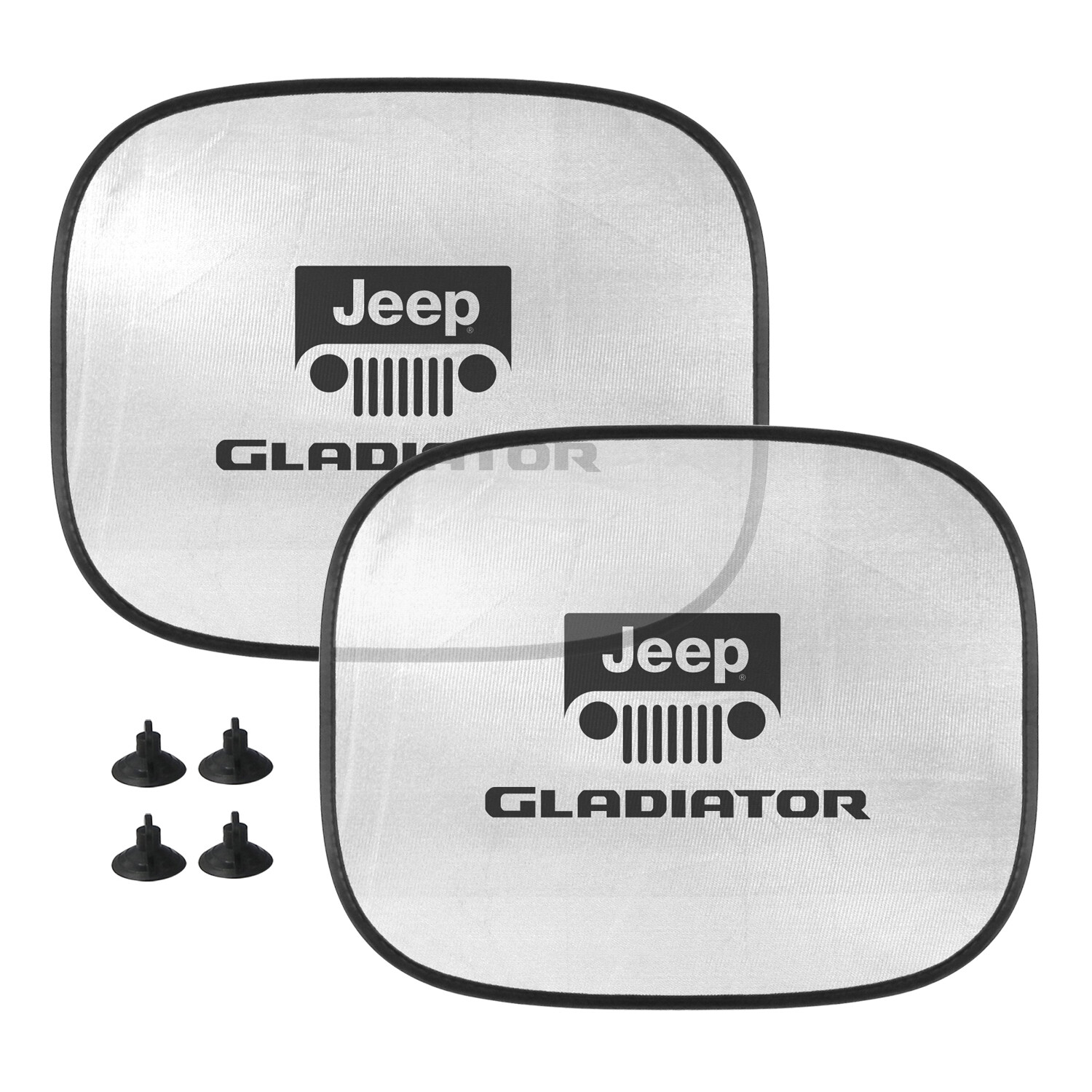 Jeep Gladiator Car Side Window Mesh Sun Shades, 2 Pack