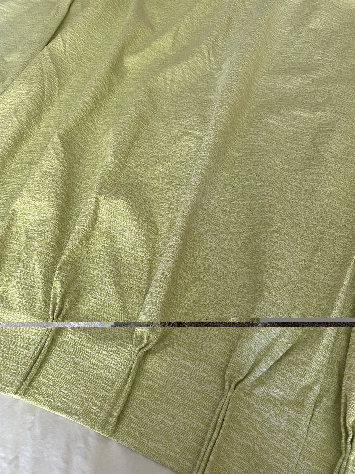 Vintage Burlington Thermo Lined Nubby Pinch Pleat Curtains 84Lx102W Green