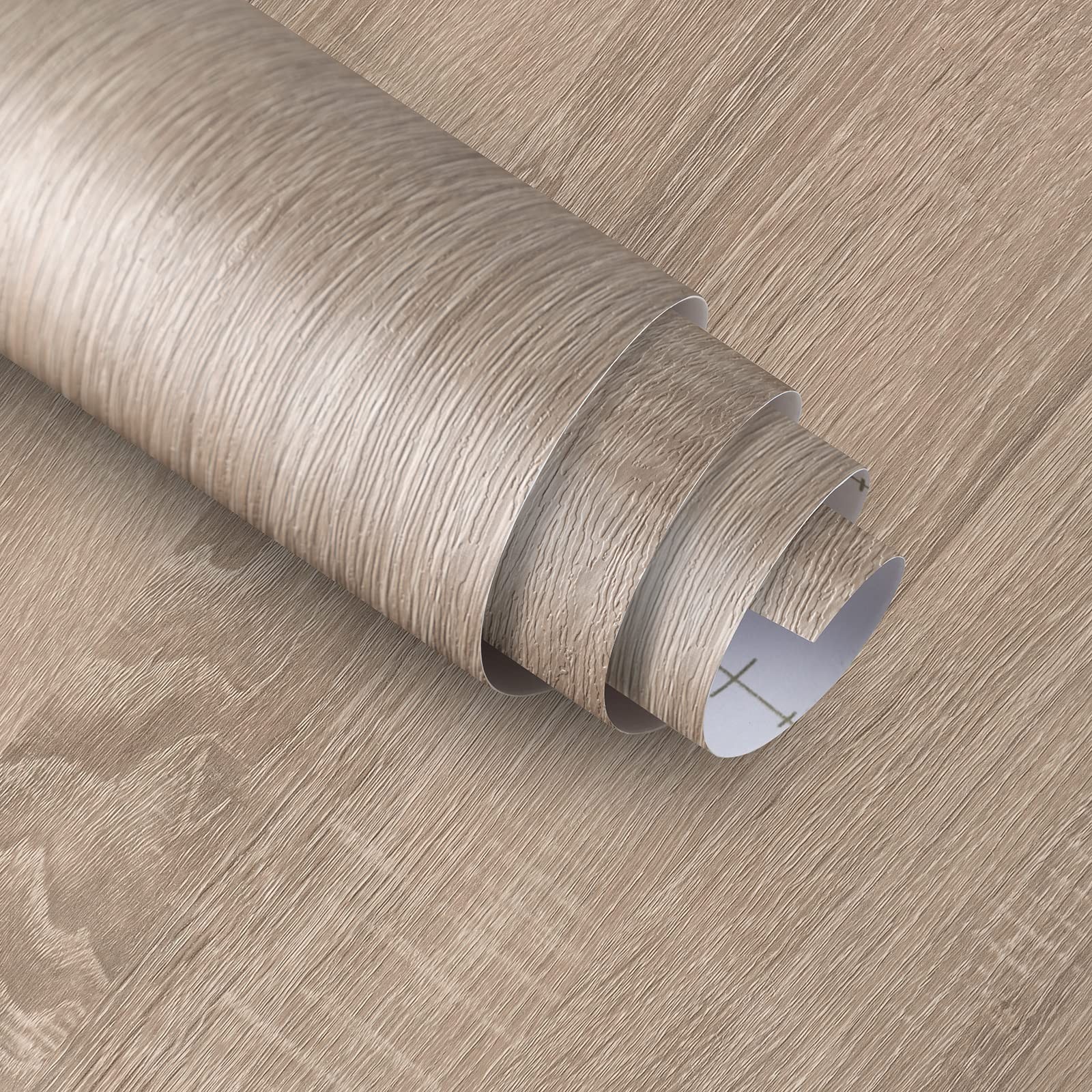 Boobest Large Size 196″x48″ Wide Light Wood Grain Contact Paper Peel and Stic…
