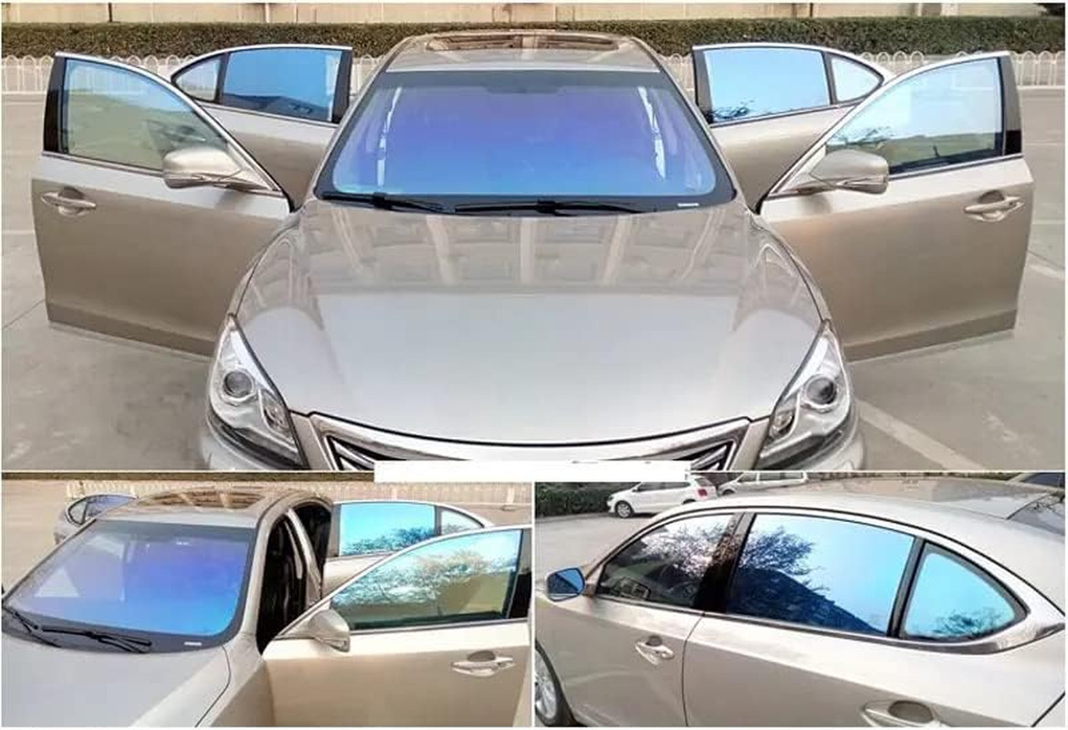 Chameleon Purple Blue Car Front Window Tint Solar Film Protection UV Block and S