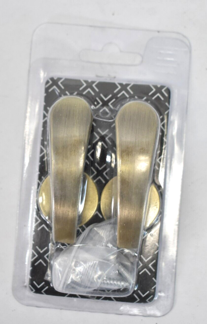 Hemour Curtain Holdbacks 2 Piece Wall Mounted Drapery Tiebacks w Screws Brass