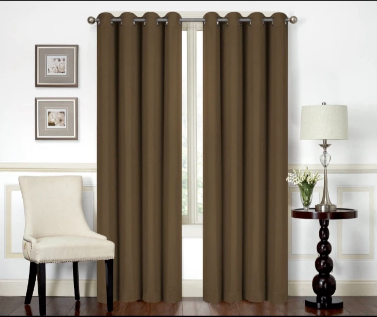 Blackout Curtain Room Darkening Curtains Thermal Grommet 2 Panels 55’in x 84’in