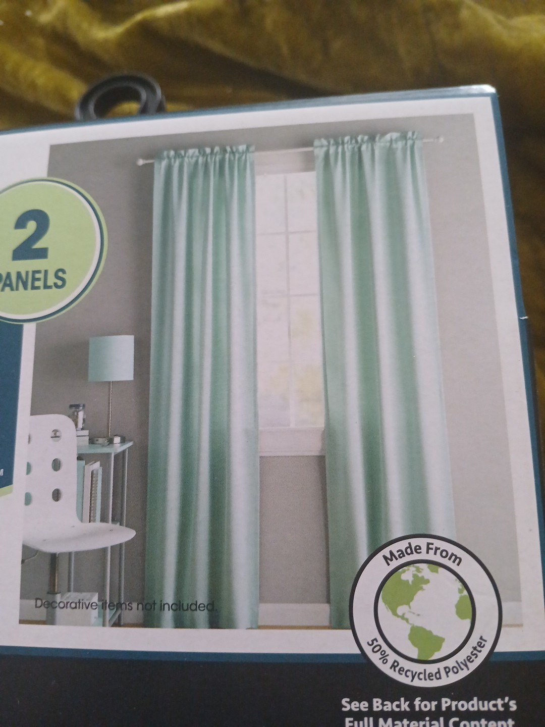 Wall to ceiling robin egg blue curtains. 84″ black blackout curtains 2 Panels