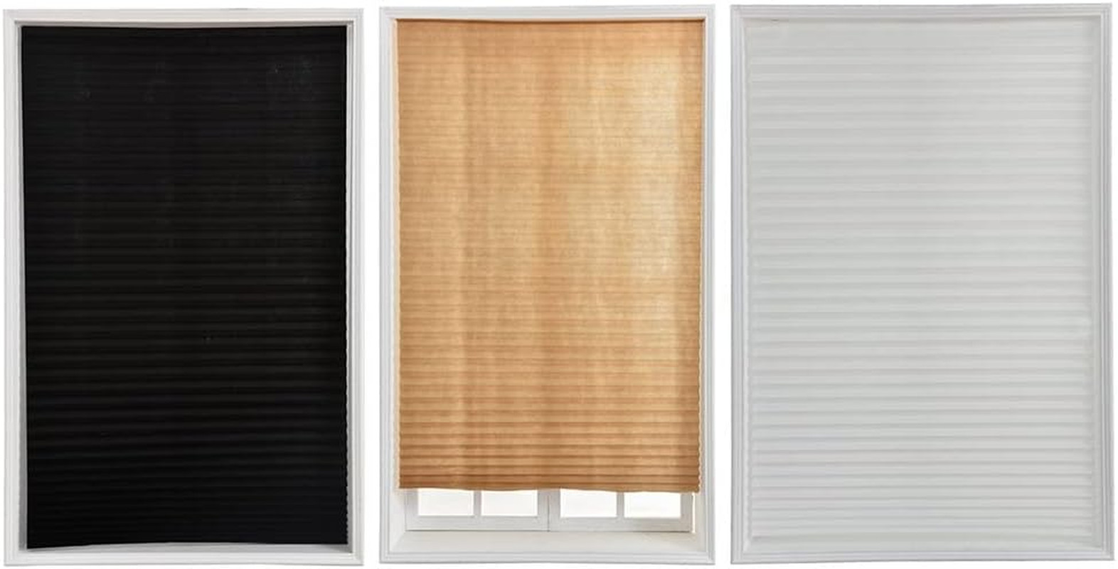 Temporary Blinds, Vertical Pleated Blinds No Drilling Self Adhesive Blinds Easy