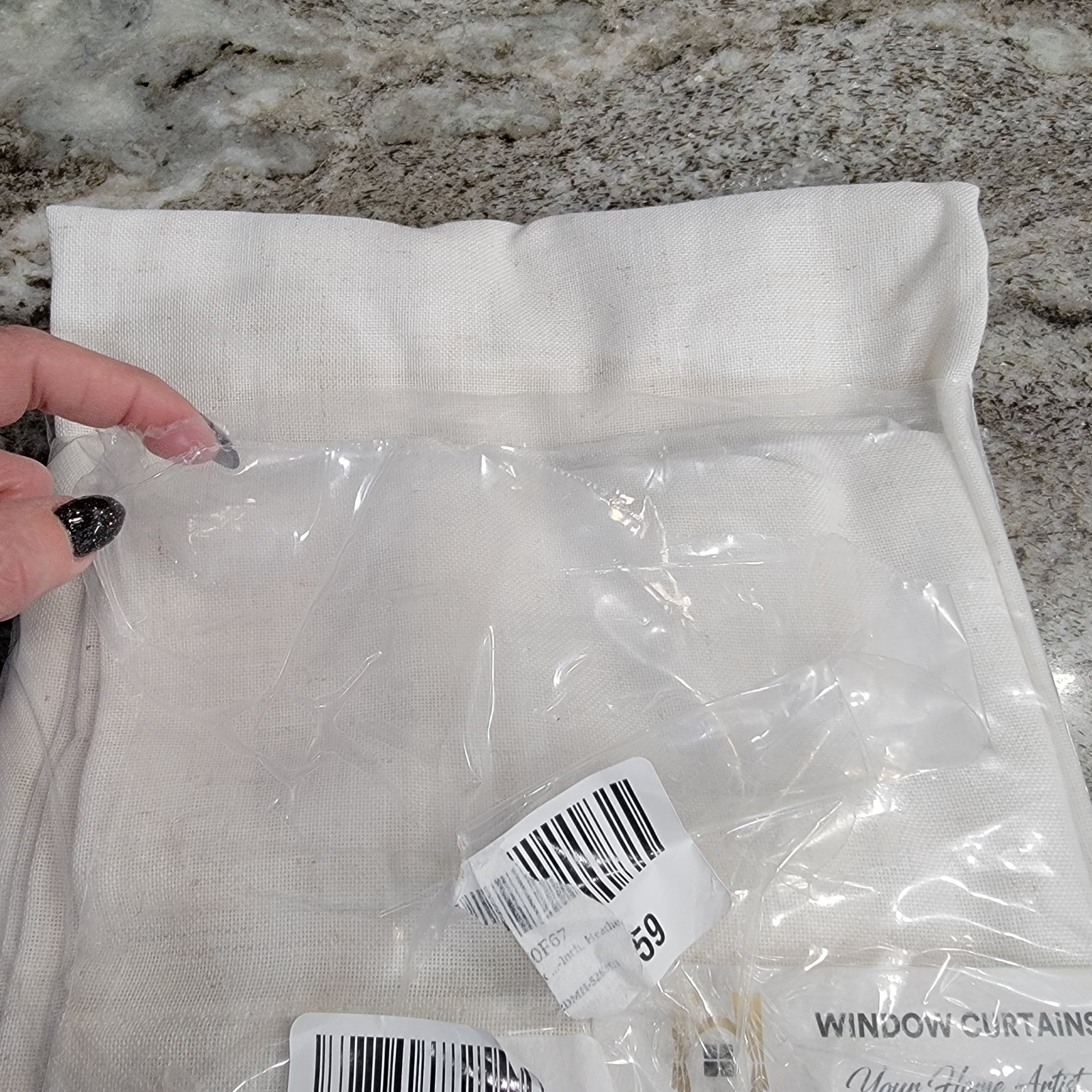 H. Versailtex Linen Light Filtering Sheer Curtains 52×84 Grommet Top Set Of 2