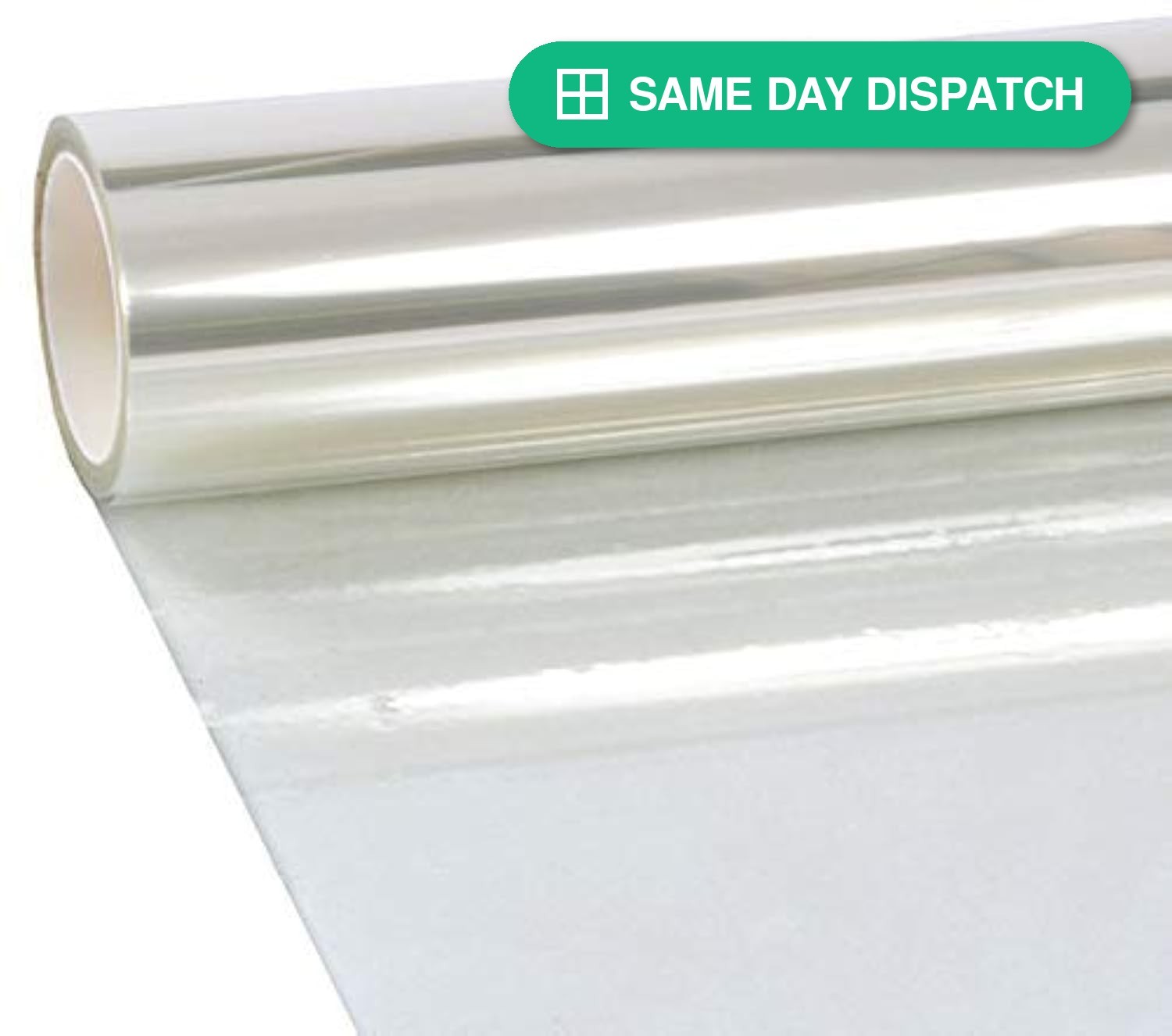 VViViD 4 Mil Clear Safety Window Security Film 30″ Wide x 10 ft Roll, UV