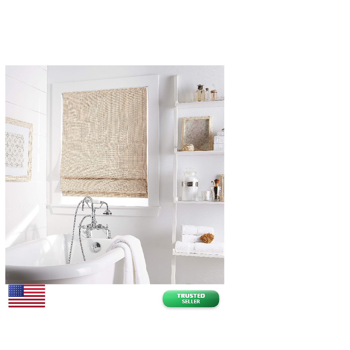 Curtainworks Jolie Window Shade 34 W X 64 L Linen
