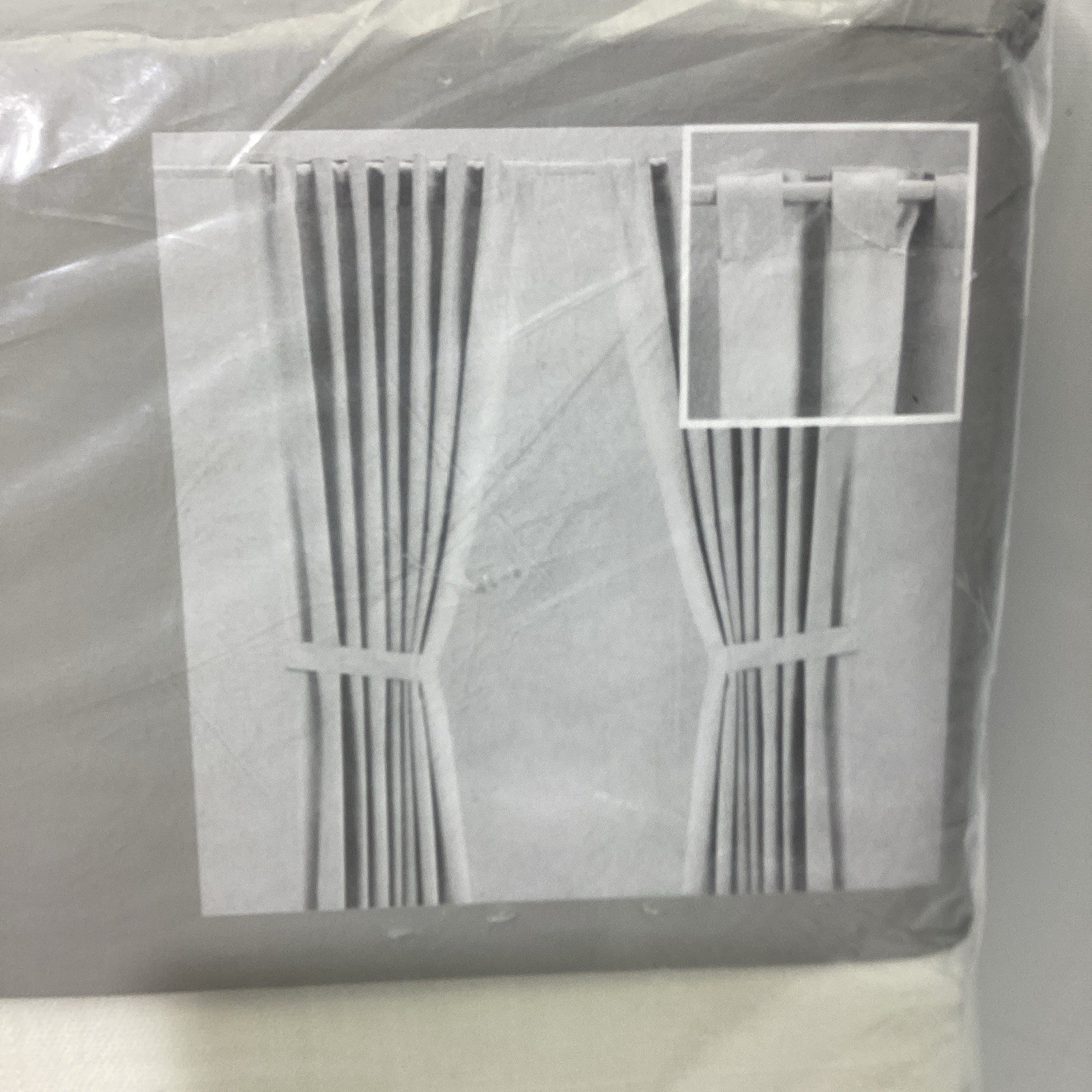 NEW IKEA Ritva Curtains 1 Pair 2 Panels 57”x 98 Textured Cotton Drapes NIP