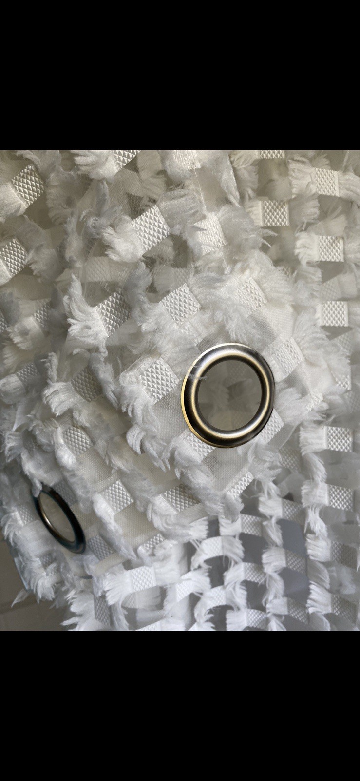 Lot 3 Sheer Fabric Curtain Panels Textured Madison Park Cortina 50×94.8