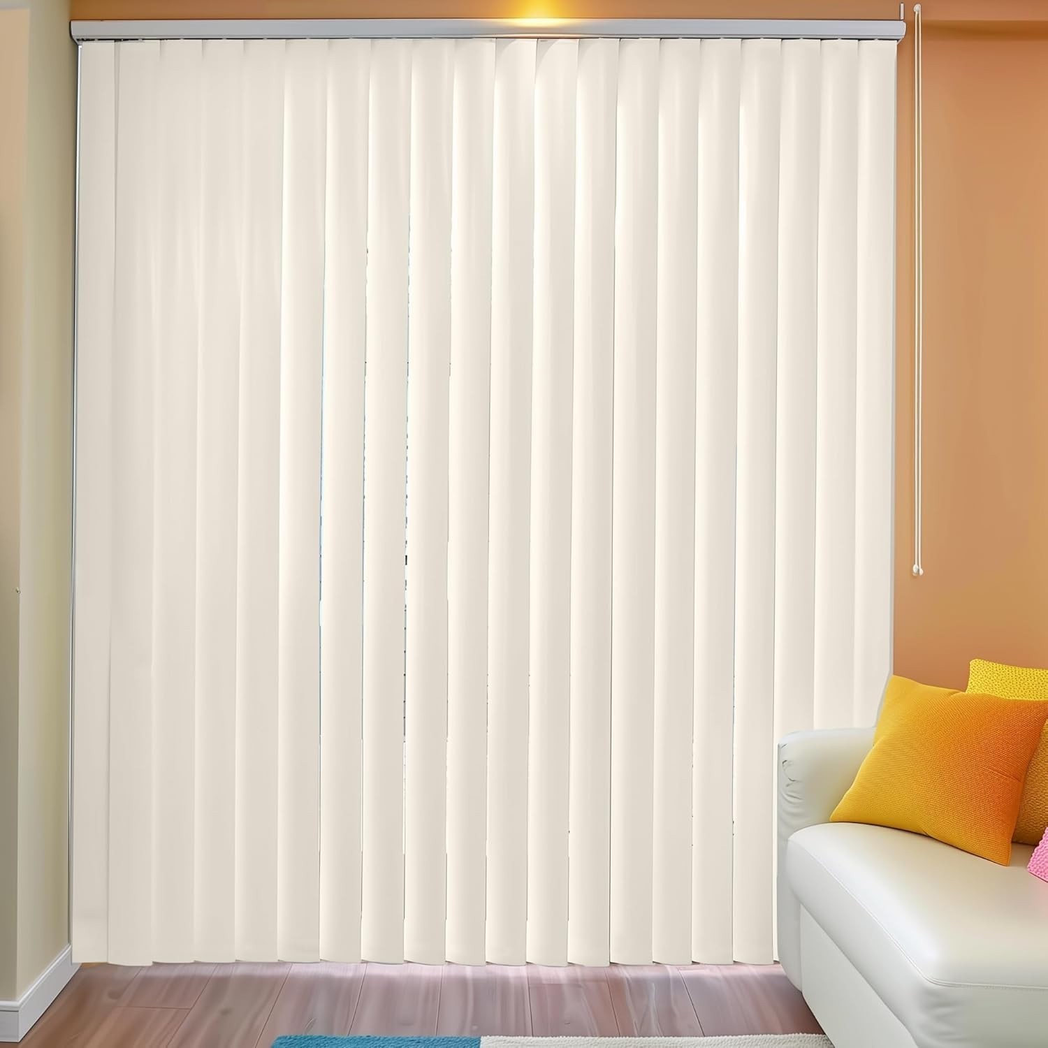 Transform Your Space with Ivory PVC Vertical Blind Replacement Slats 82.5×3.5