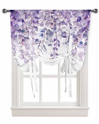 Eucalyptus,Romantic Elegant Flower Leaves 42″ x 54″ ( 107 x 137 cm) Purple