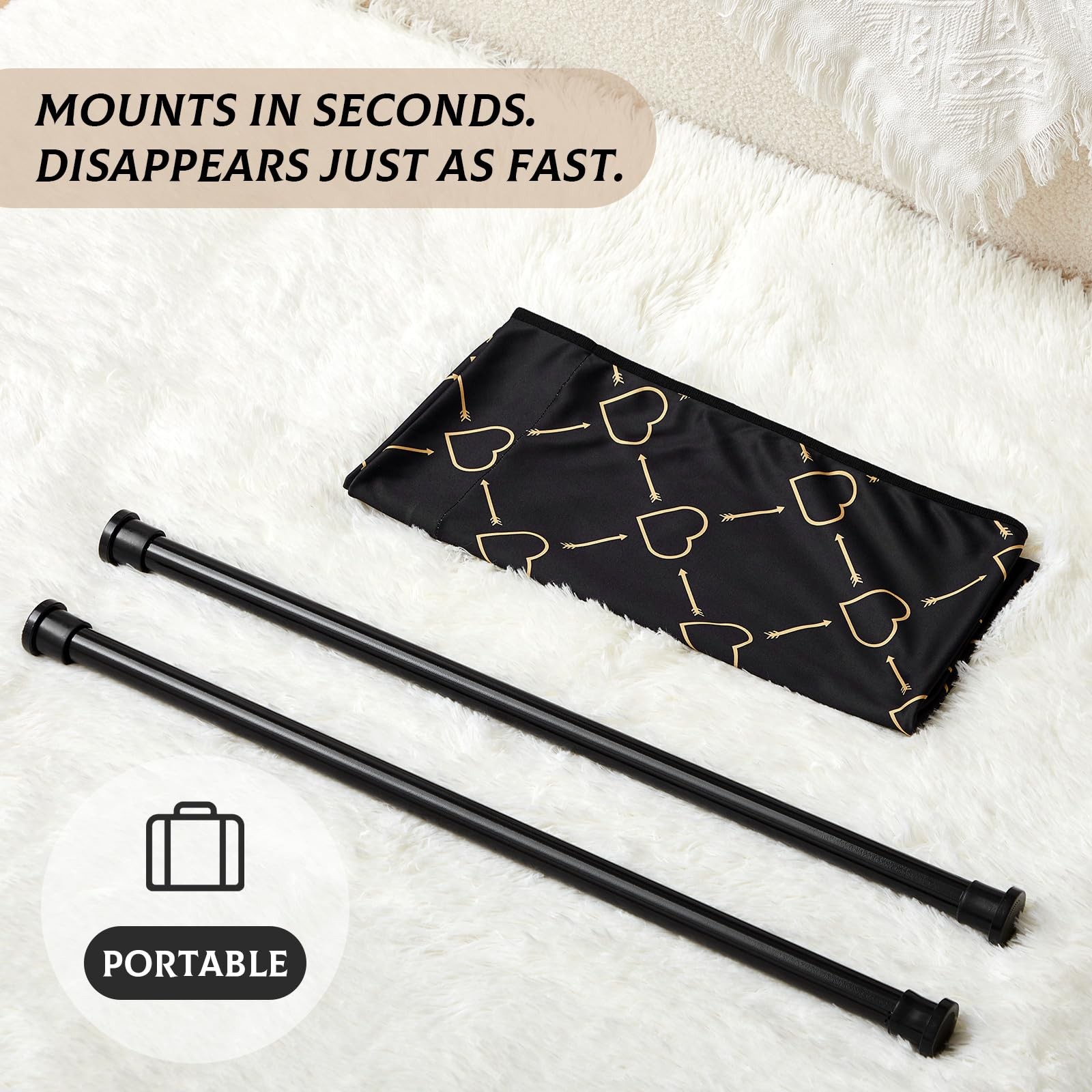 Glory Hole Wall Doorway Kit with Carry Case, Temporary Wall Partition with Hole