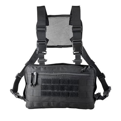 Outdoor Chest Bag Car Wrapping Pouch with Adjustable Belt, Waterproof Oxford