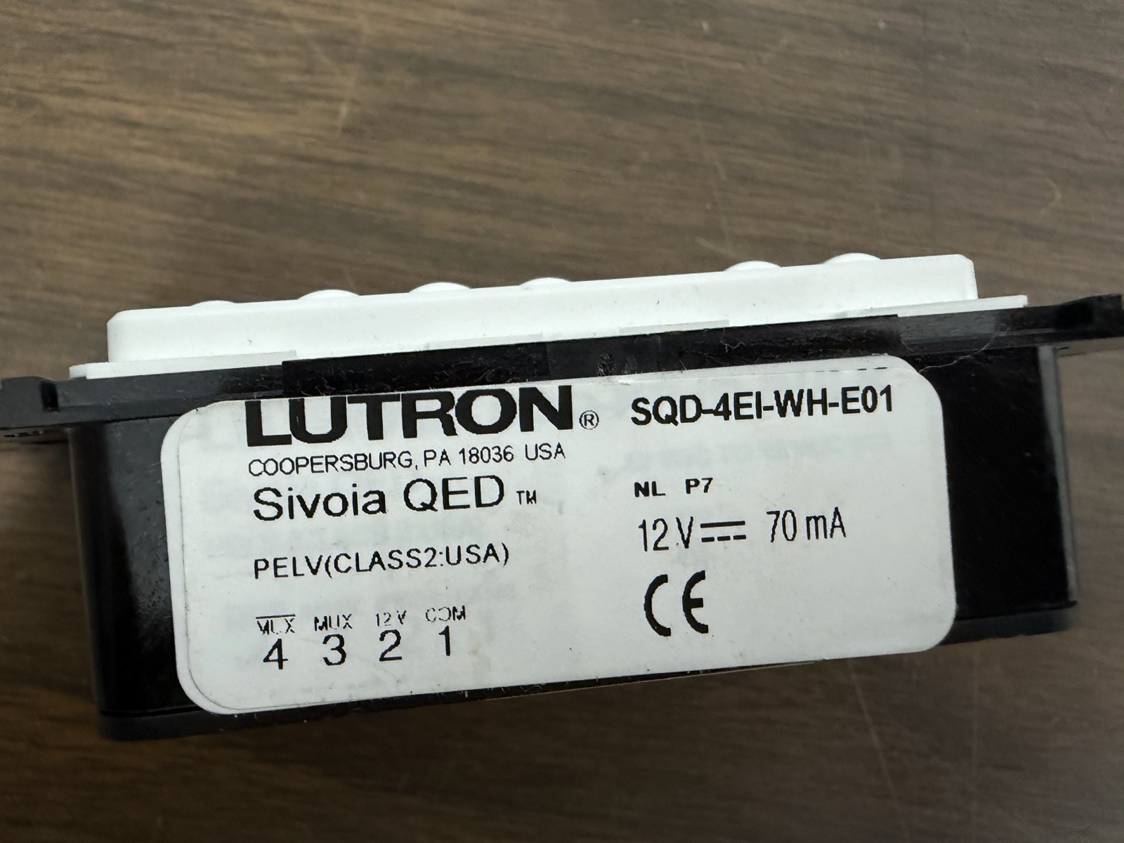 Lutron Sivoia QED SQD-4EI-WH-E01 Used Conditions , Works