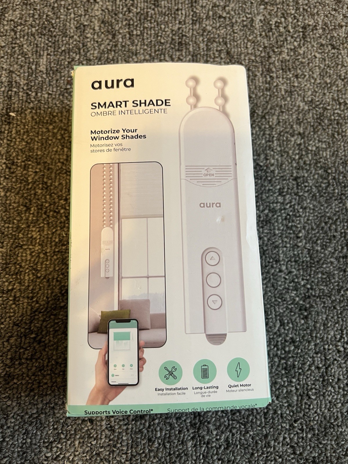 2x Aura Smart Shade Ombré Intelligence Motorized Blind Controller Ly1690 READ