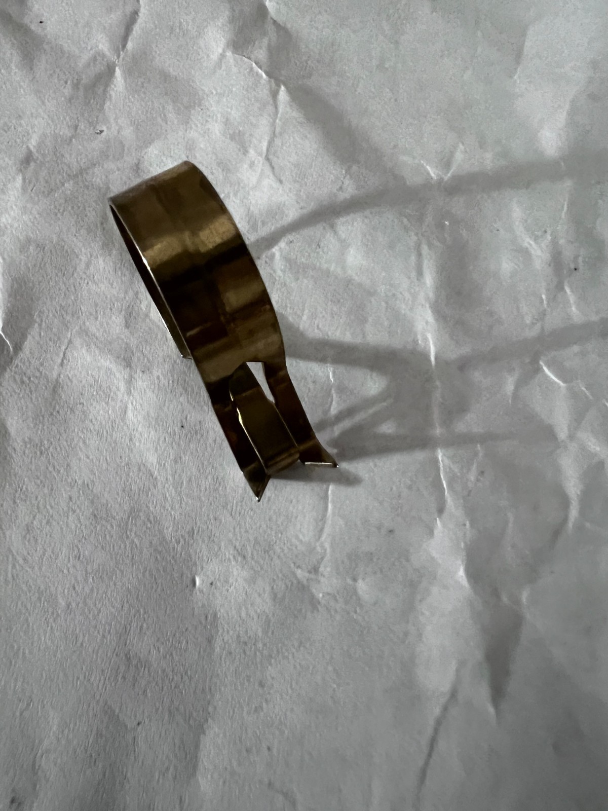 Vintage Cafe Ring Curtain Clips Light Golden Brass Color Set of 9