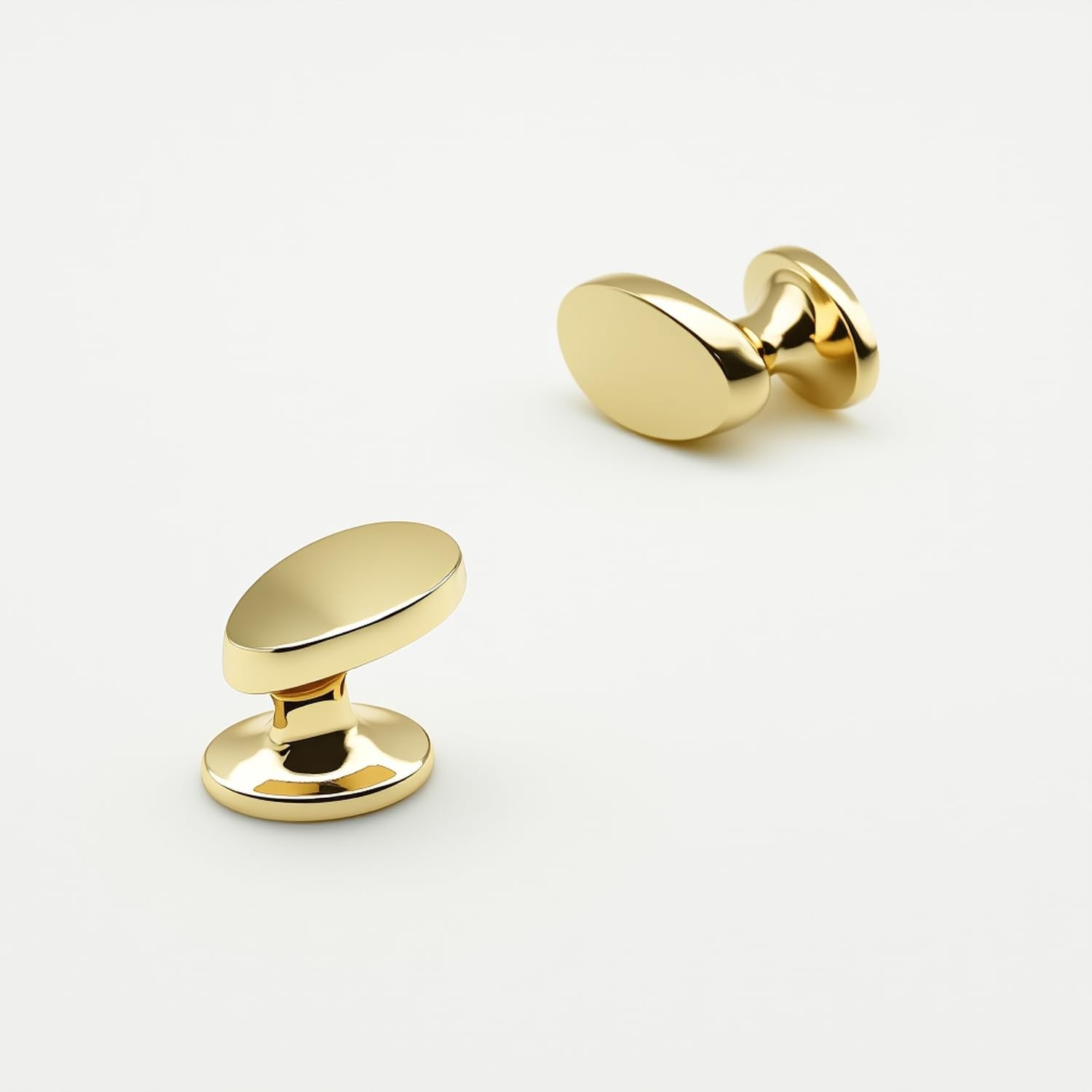 4 Pack Cabinet Knobs Polished Gold Solid Zinc Alloy Polished Brass Pulls for …