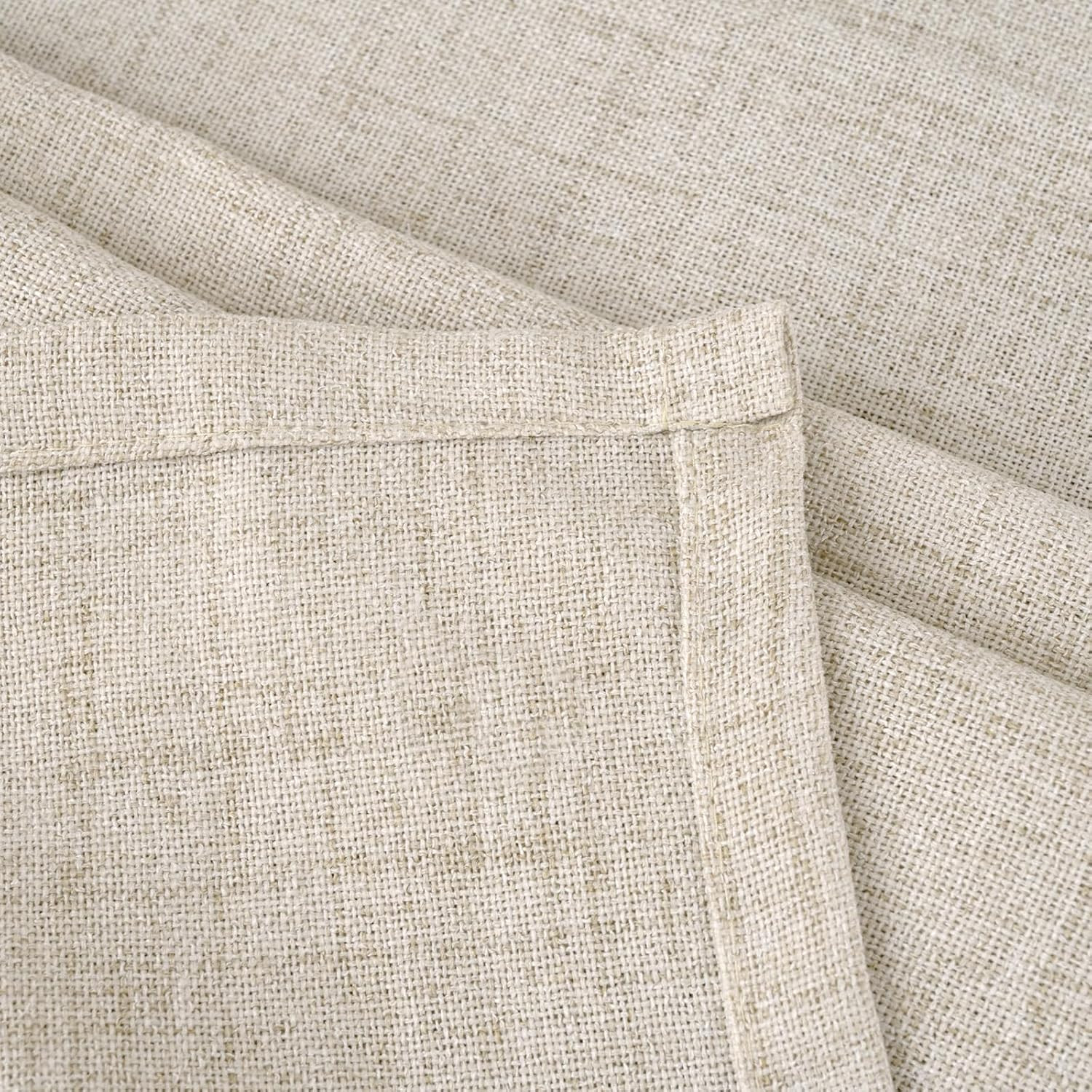 Bgment Linen Curtains 63 Inch Length 2 Panels for Living Room – Semi Sheer Drape