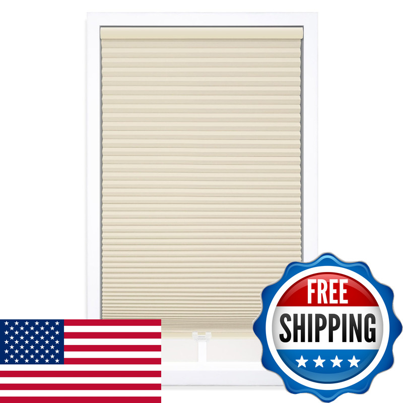 Dez Furnishings Cordless 1.5 Blackout Cellular Shade 21.5W X 48H Tan
