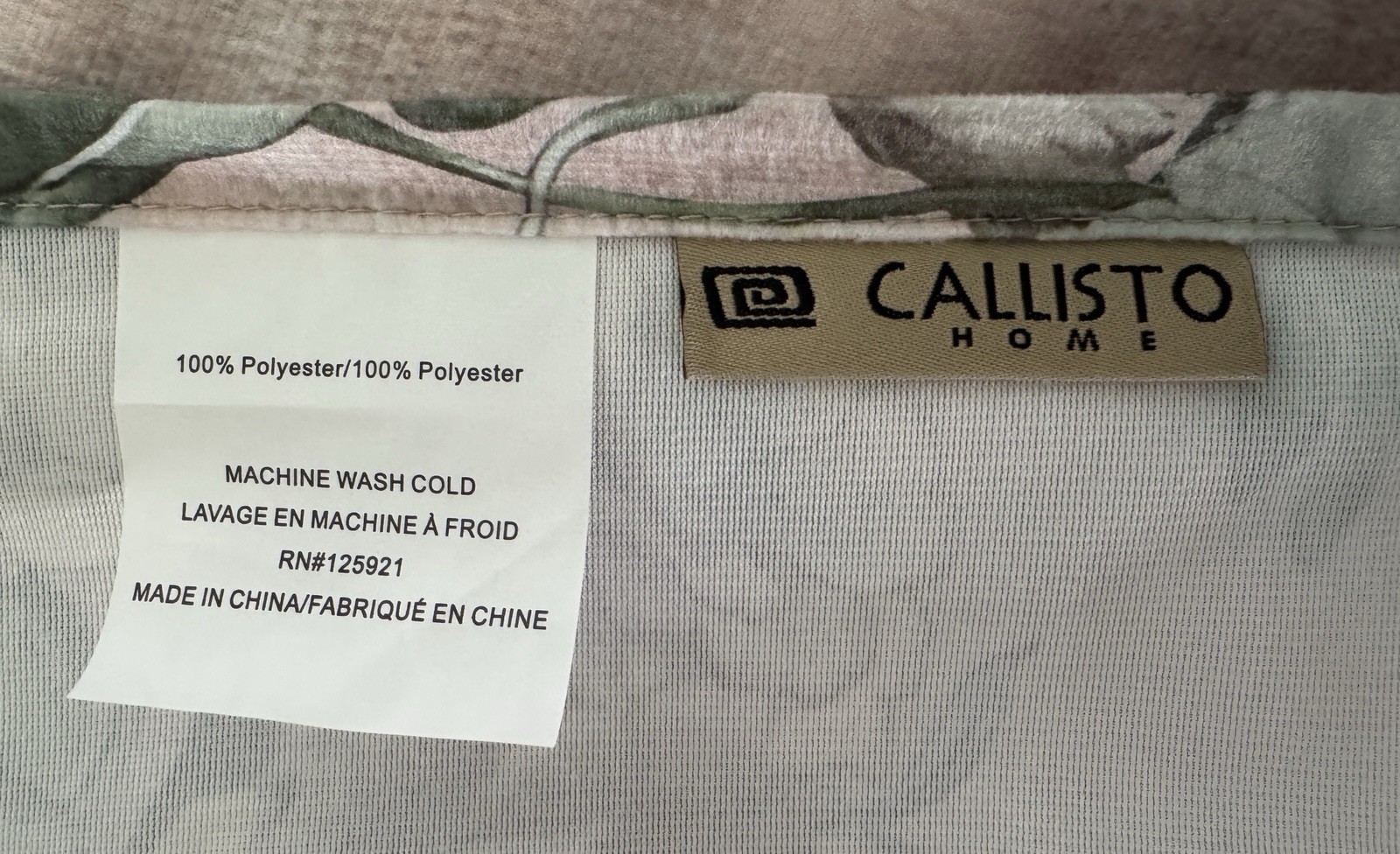 CALLISTO Window Curtains 2 Panels 38″ X 96″ Flowers Drapers Back Tab Blush Rose