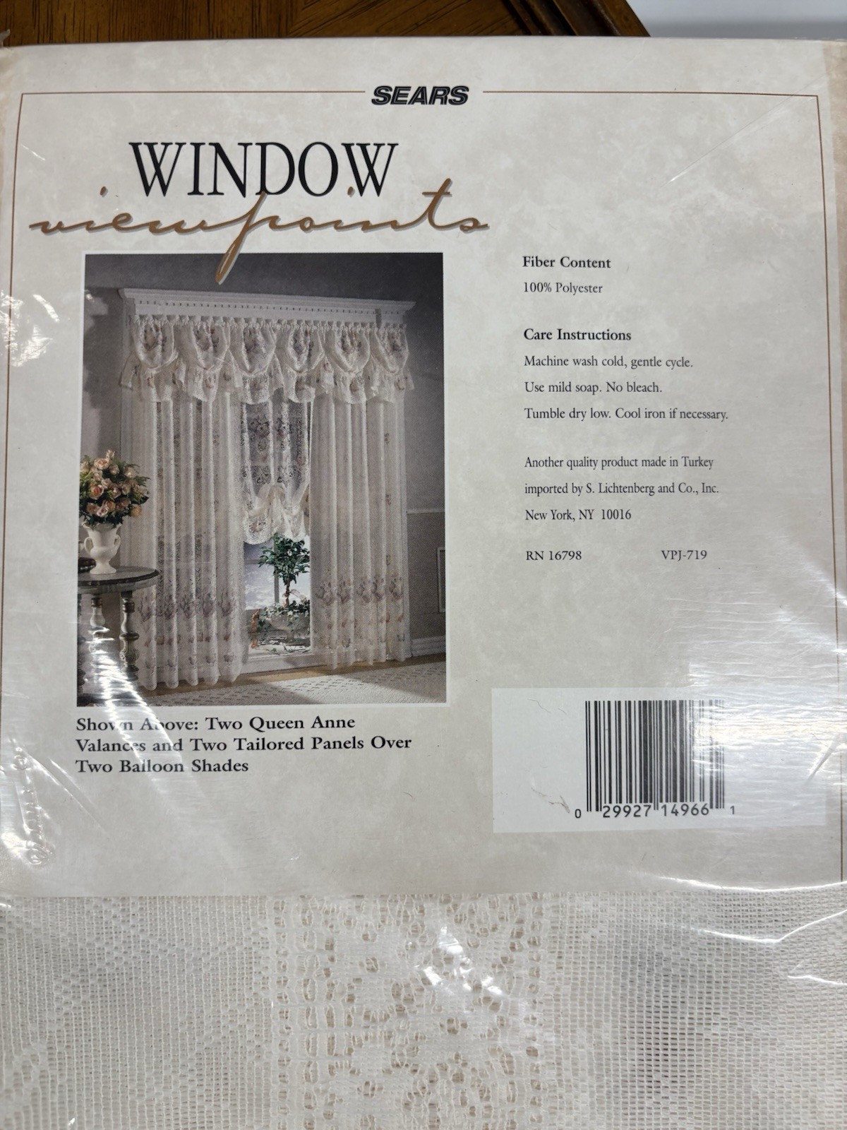 PAIR Sears Window Viewpoints Tailored Curtain Panel Lily 54×84 Kristen Floral