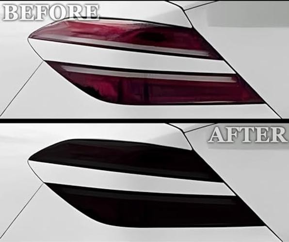 Precut for Genesis G70 2022-2025 Full Headlight Taillight Full Kit Dark Smoke