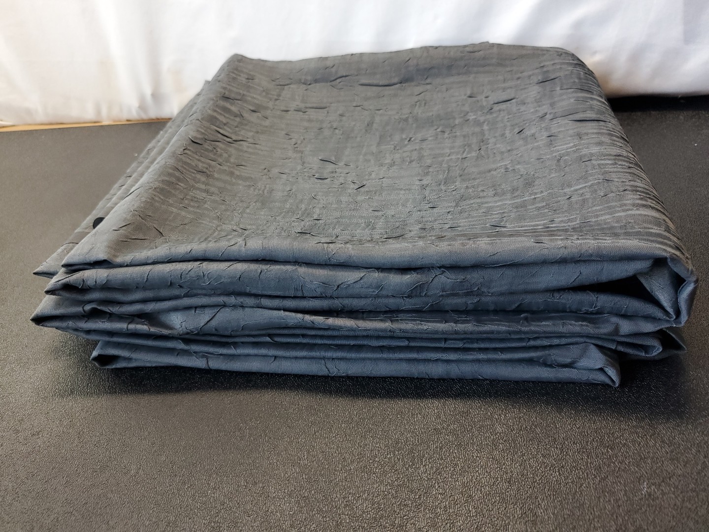 Royal Velvet 50″x 96″ Gray Crushed Voile Sheer Rod Pocket 2 Panels Curtains