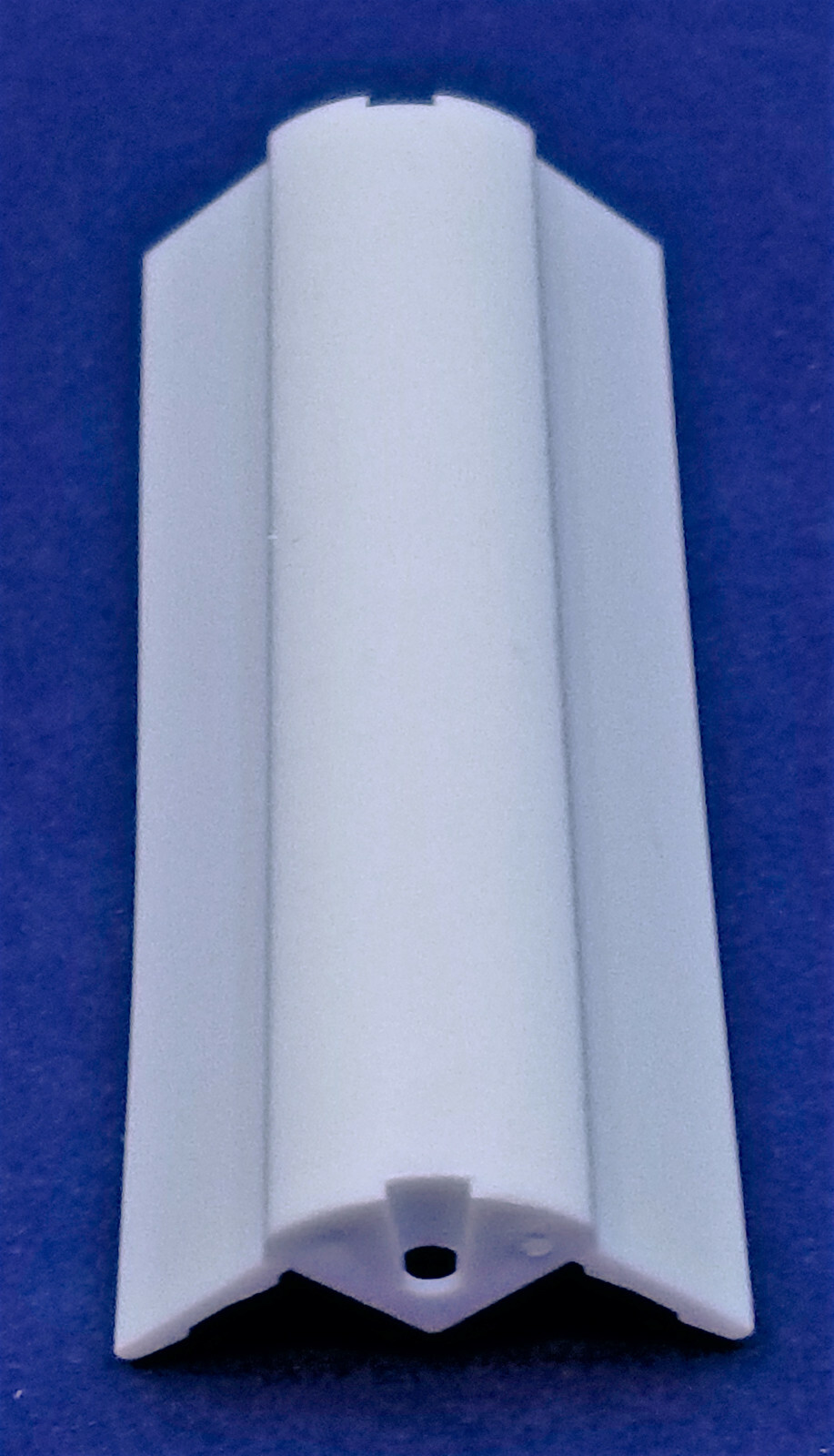 Set of White Valance Return Base Corners, 1/2″ Radius, 3-1/2″ Wide