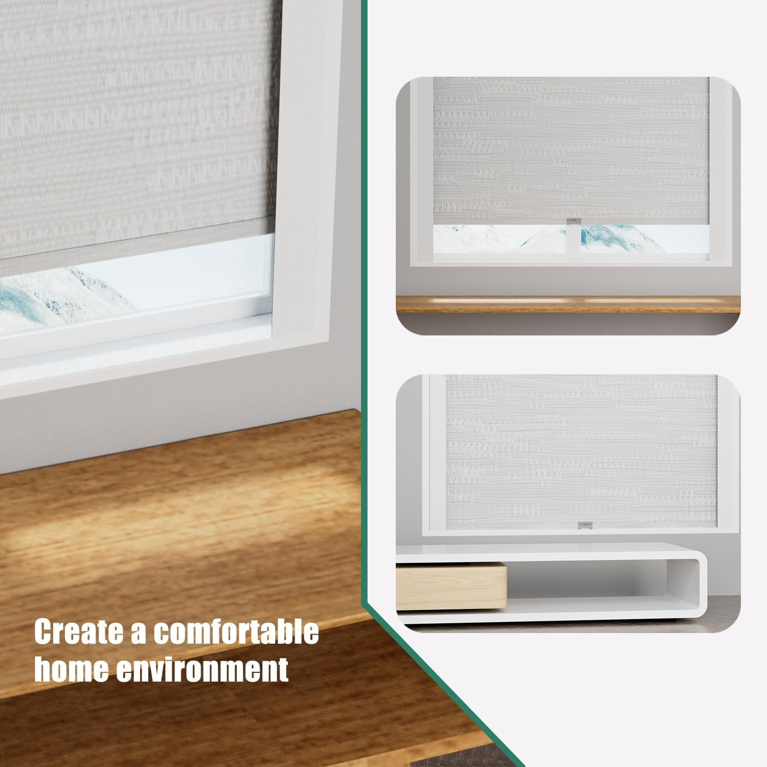 Light Blocking Strips for Window Shades and Blinds, 100% Blackout PVC Side Track