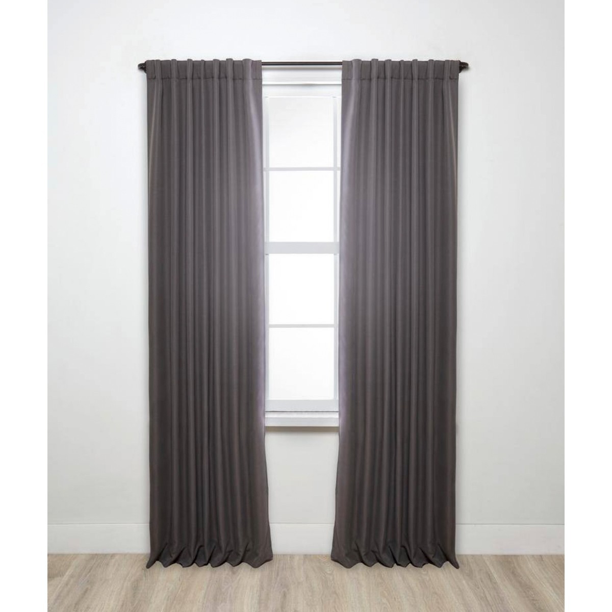 Room Darkening Wrap Around Curtain Rod 28-48″ Dark Bronze Heavy Duty Steel
