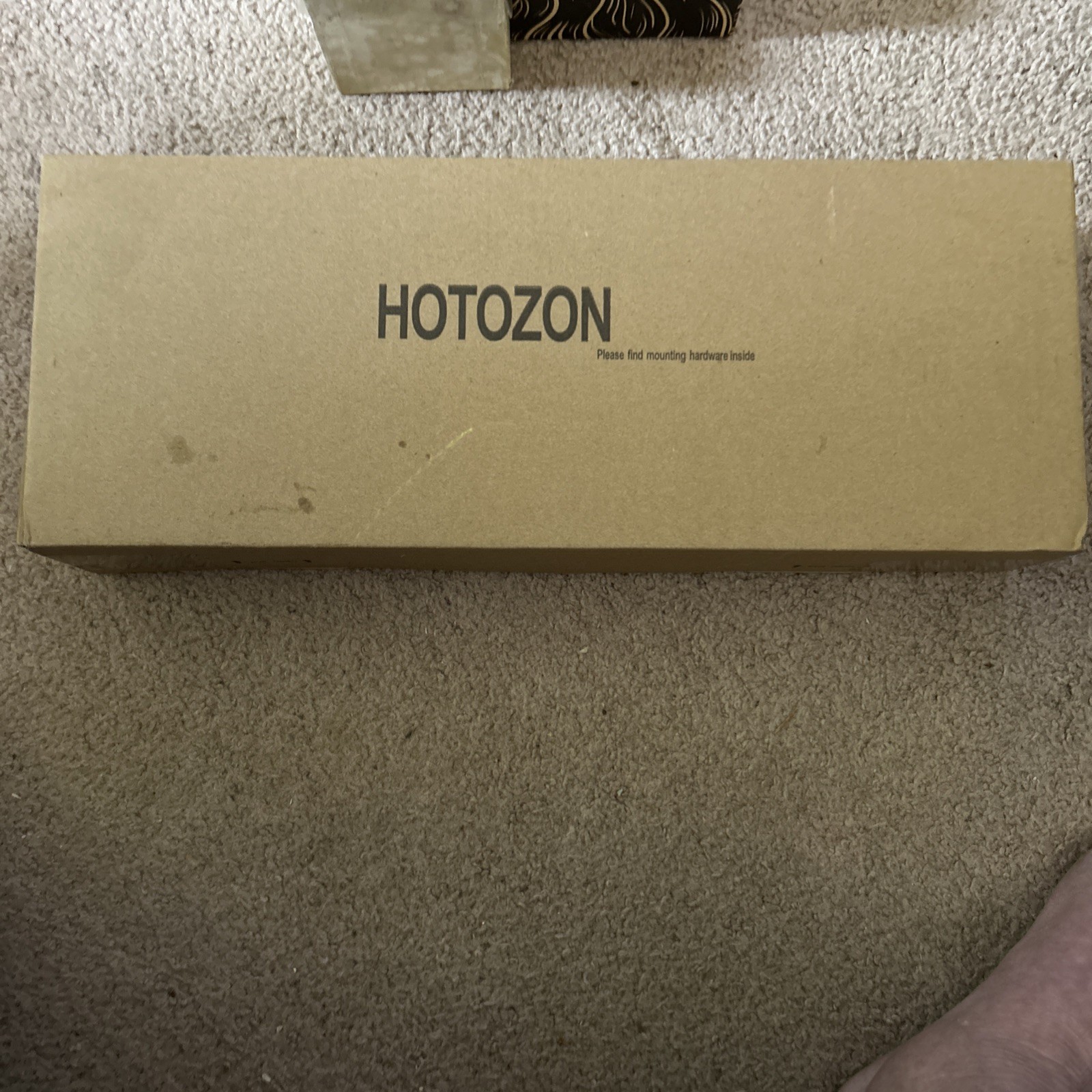 Hotozon Curtain Rod 1” Single Wraparound Black 32-58” New In Opened Box