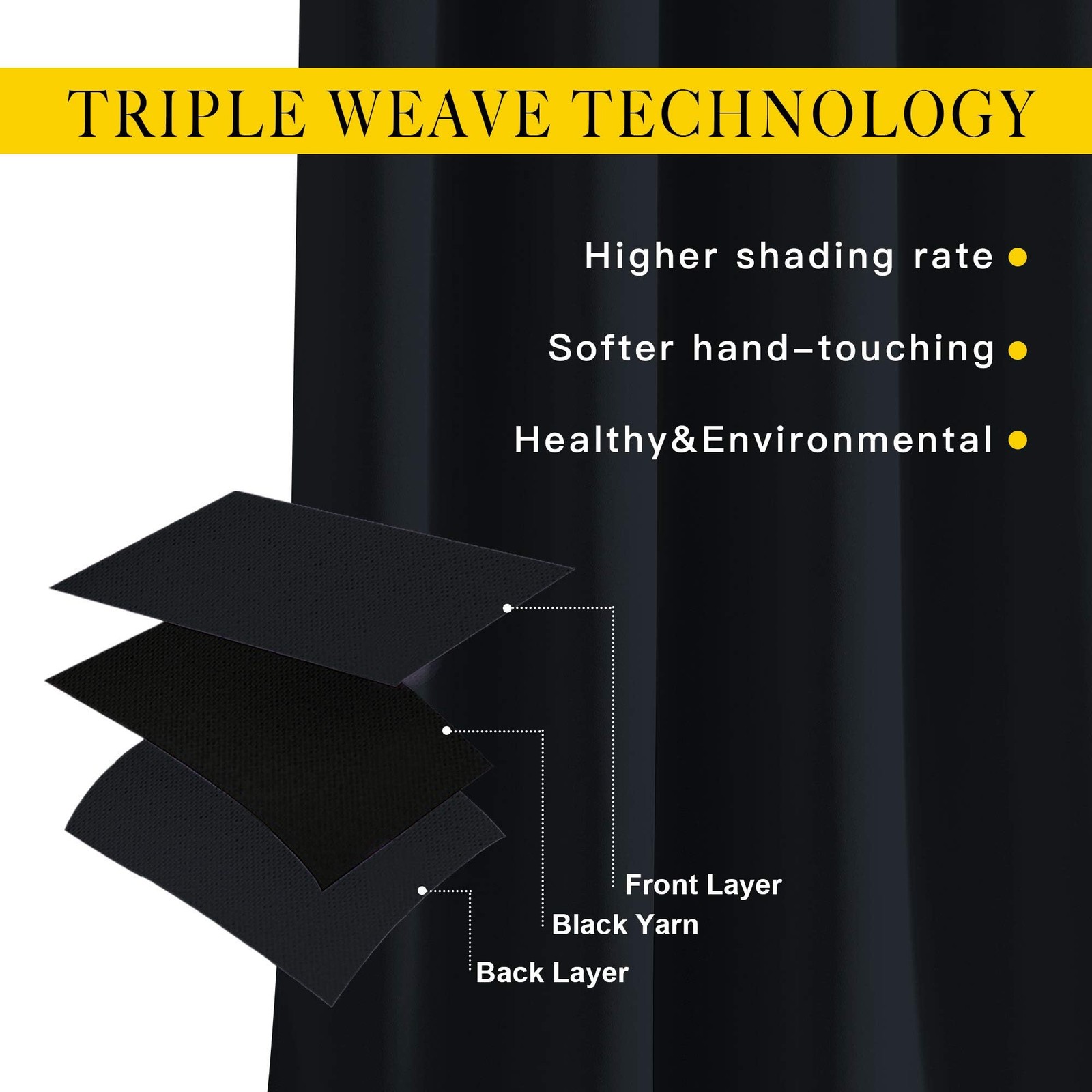 Black Out Curtains For Bedroom 84 Inches Long – Light Reducing Thermal Insulated