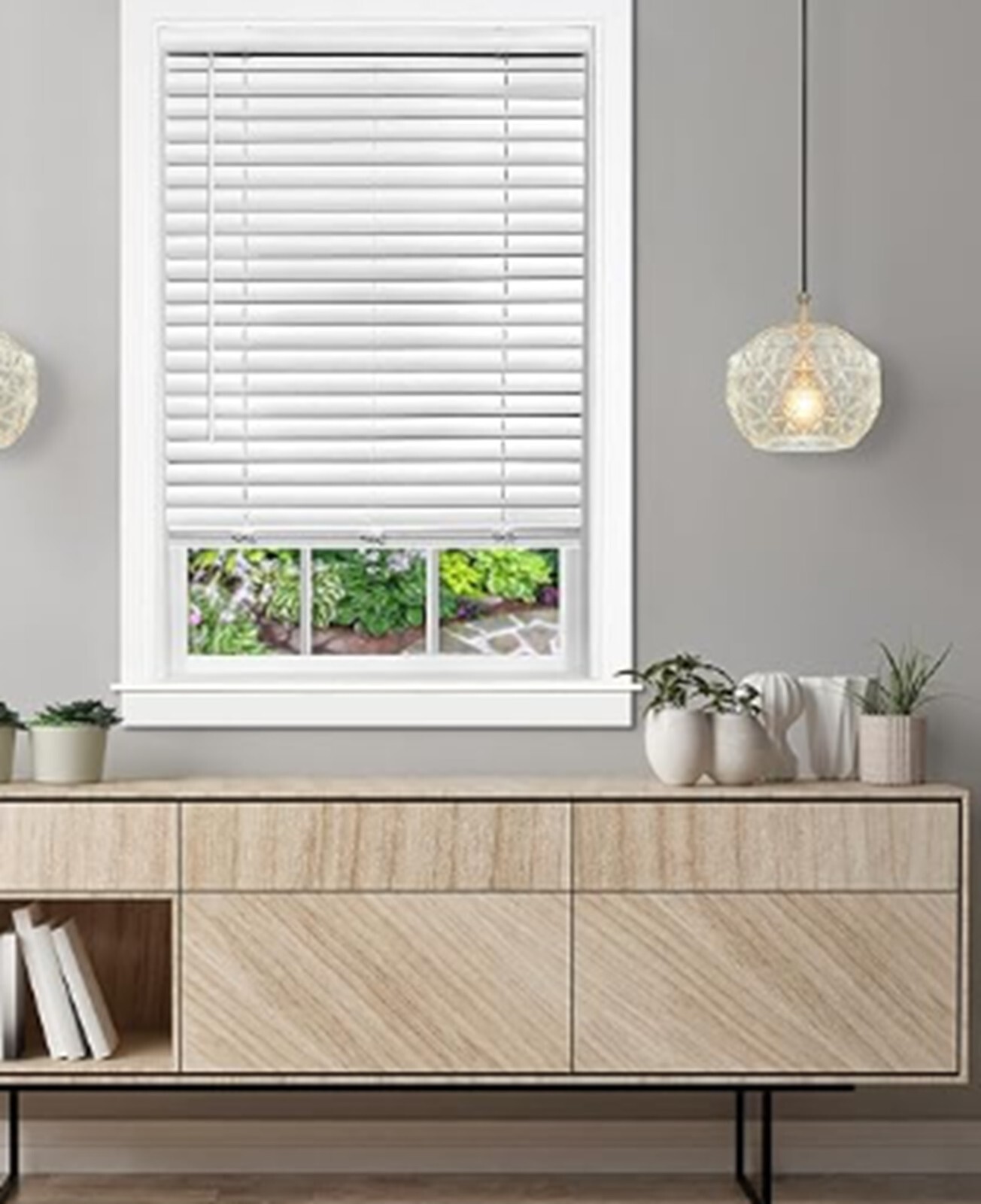Cordless Room Darkening Venetian Blind – 33 Inch Width, 64 Inch Length, 2 Vin…