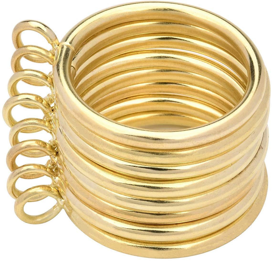 Metal Curtain Rings with Eyelet 1.49” Inner DiameterFits Up to 11/4-Inch Rod …
