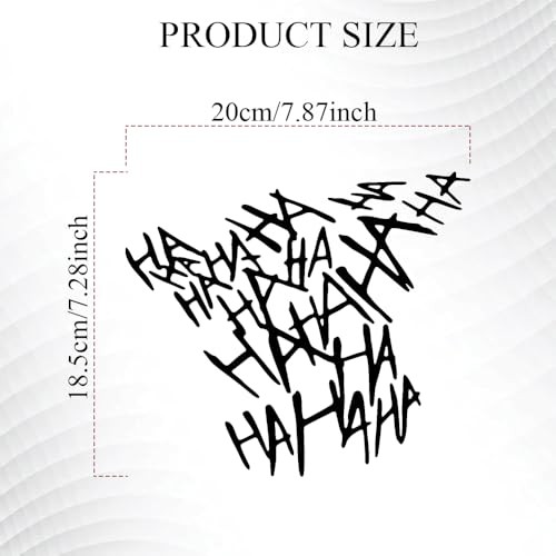 2PCS Joker Haha Car Windshield Stickers, Joker Car Accessories, Black
