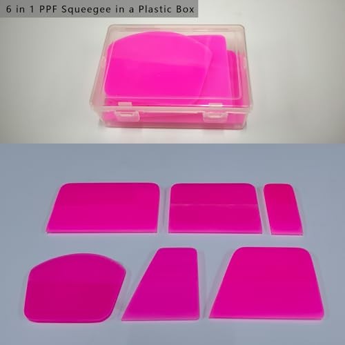 6 in 1 PPF Squeegee kit Anti-Scratch Soft TPU Squeegee PPF Tools for Paint