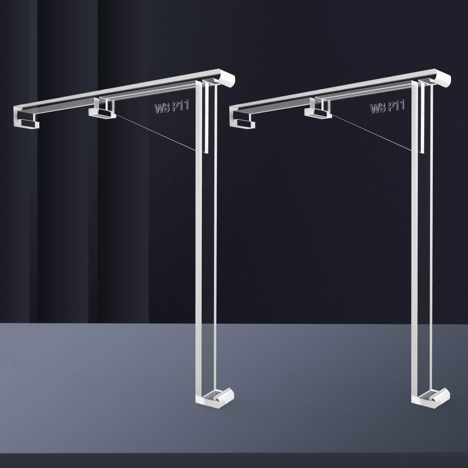 Valance Clips Vertical Blind Clear Brackets Plastic Clips for Outside Mount …