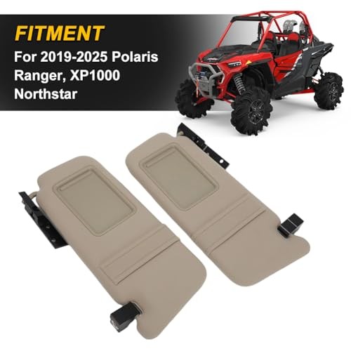 Sun Visors for 2019-2025 Polaris Ranger XP 1000 Northstar EPS Upper Front