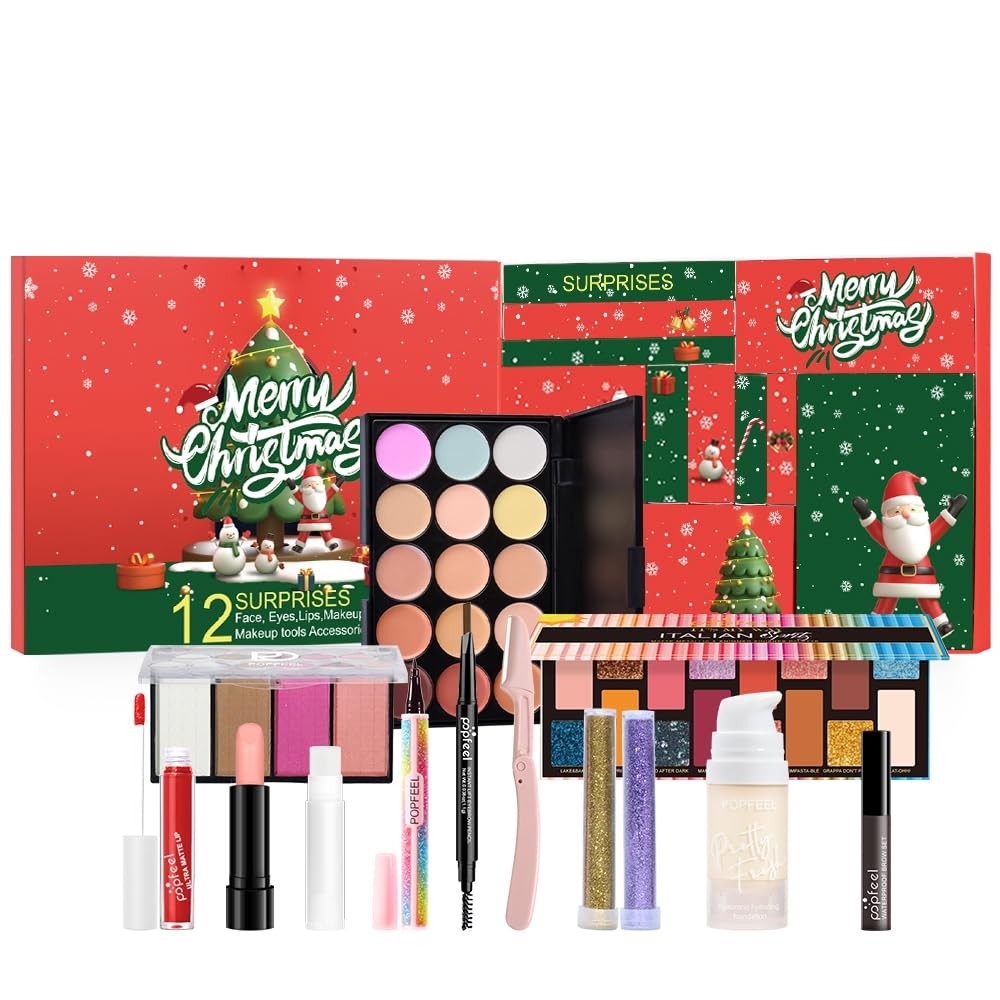 Makeup Advent Calendar 2025 Christmas Countdown 12 Days Cosmetic Gift Set