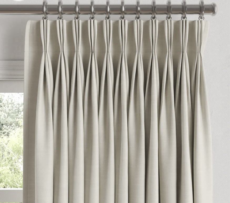 Custom Made Triple Pleat Curtains Sold By The Ft – Any Size, Any Fabric You Pick