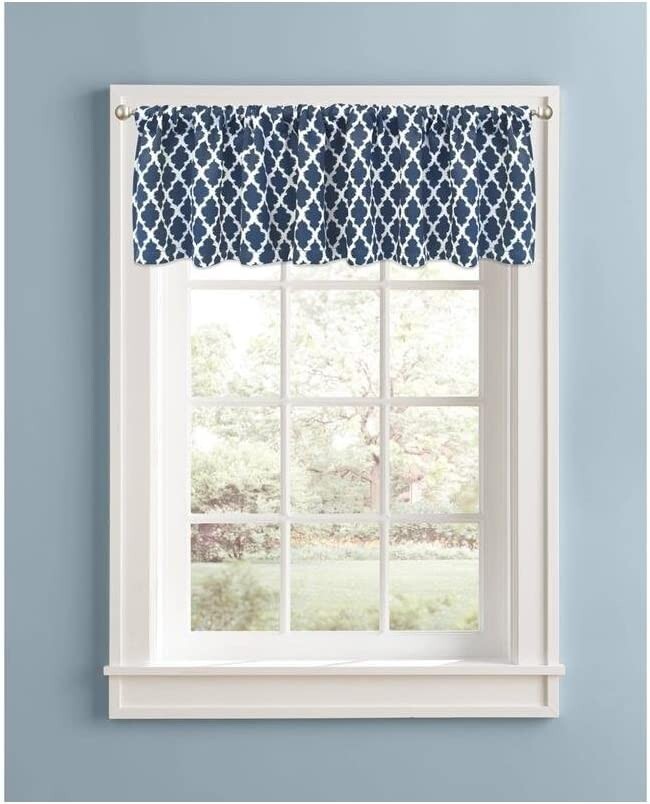 Better Homes and Gardens Indigo Tangier Valance 60” W x 14” H